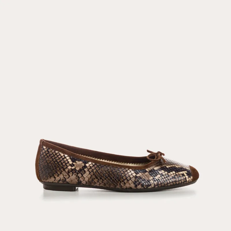 BALLERINES HARMONY CUIR SERPENT