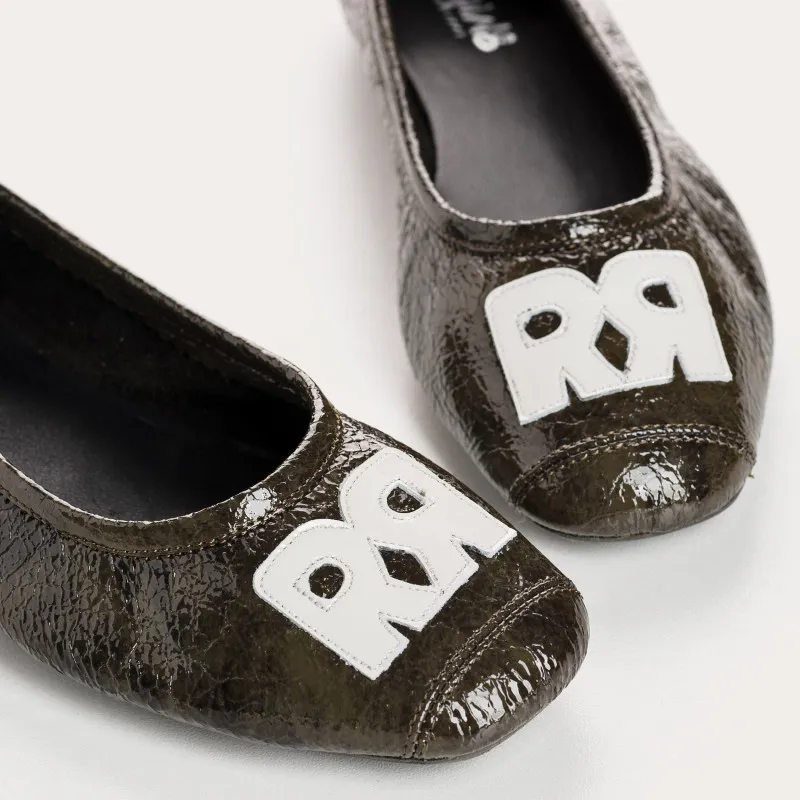 BALLERINES HAVA VERNIS GRAINE