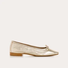BALLERINES TRAVIATA CUIR METALLISE