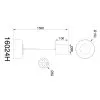 Belinda Suspension Luminaires Globo Lighting LED Noir, 1 lumière