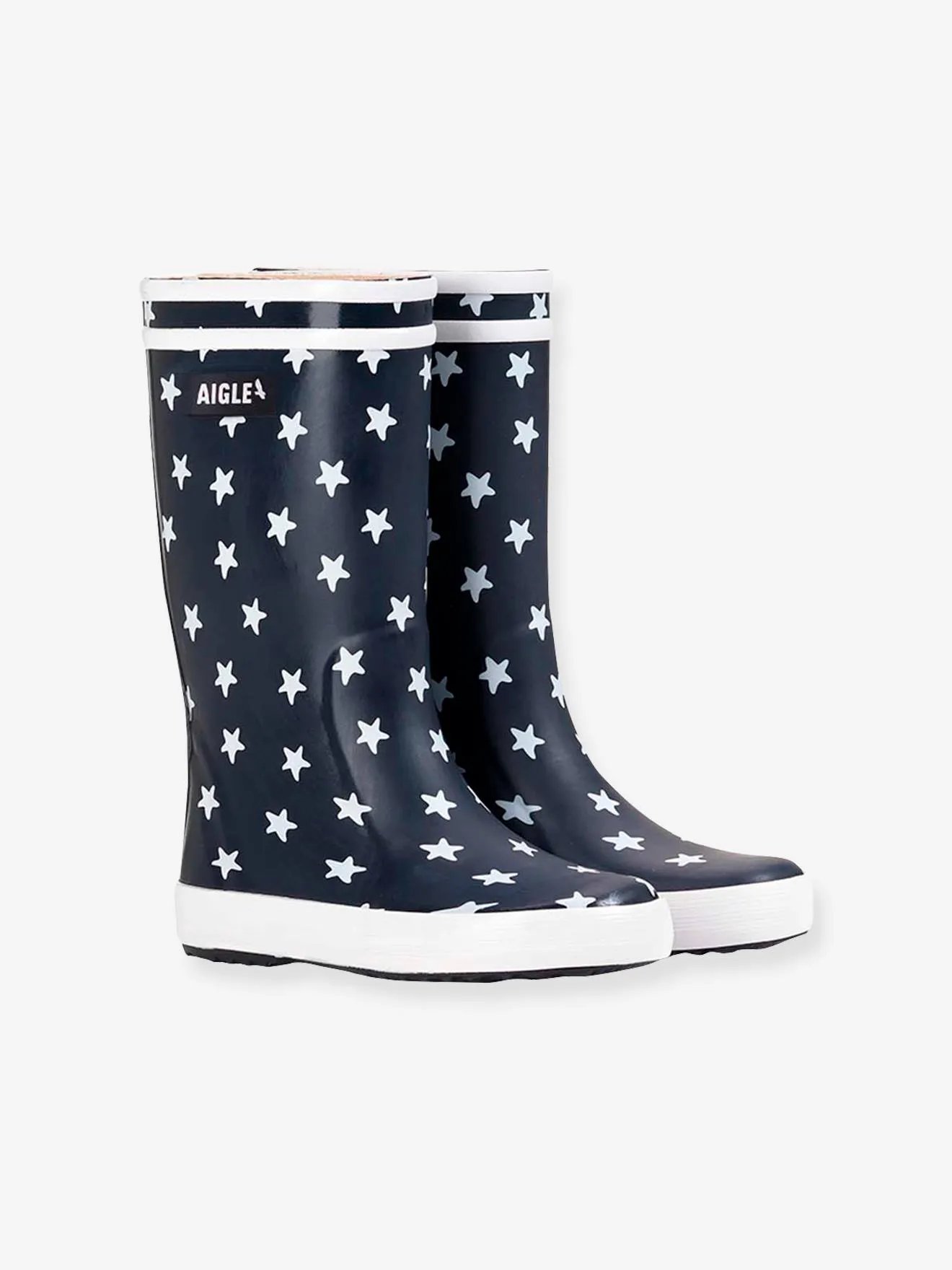 Bottes de pluie enfant Lolly Pop Play AIGLE® encre - Aigle