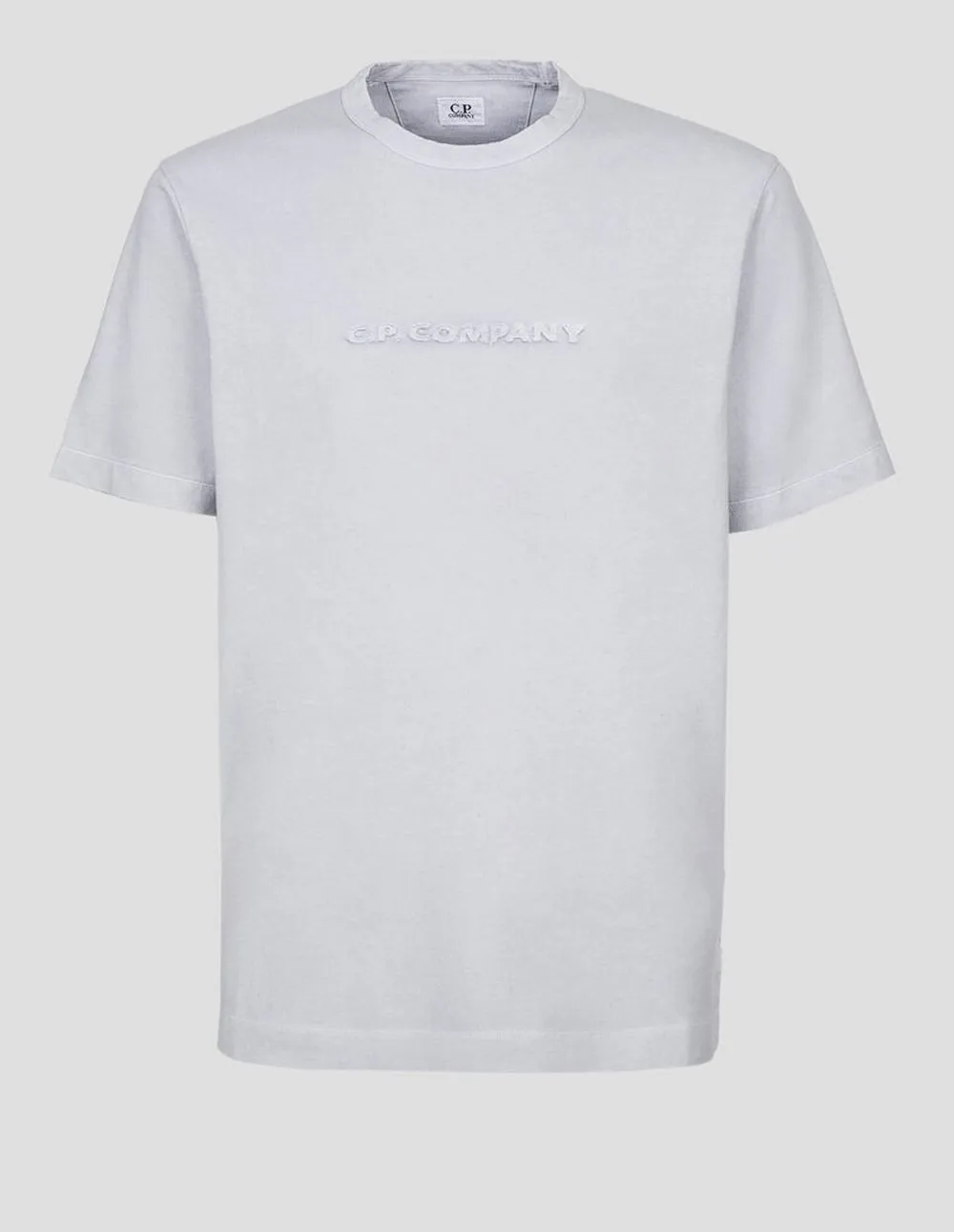 Camiseta C.P. Company 1020 con Logo Frontal Gris Hombre