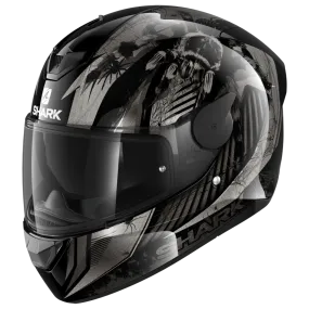CASQUE SHARK D-SKWAL2 ATRAXX BRILLANT NOIR ANTHRACITE GRIS