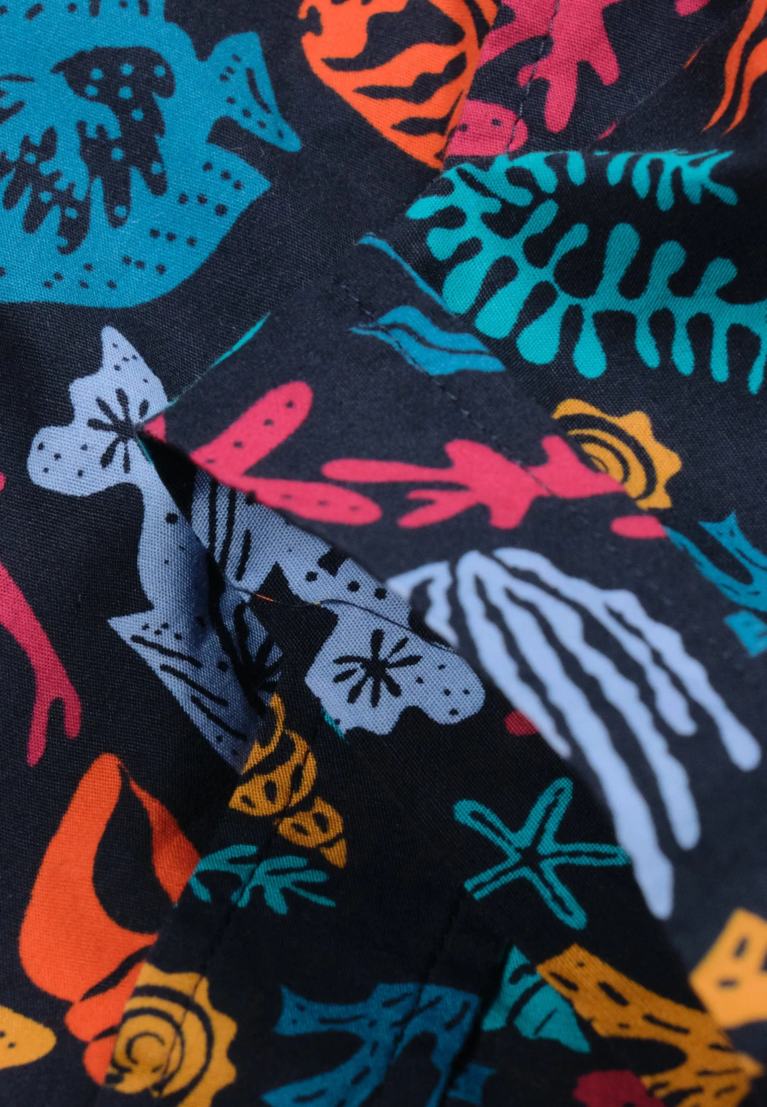 Chemise garon imprimé coraux