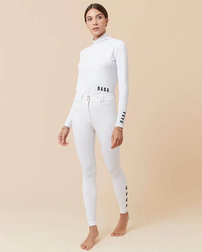 Consul - T-Shirt technique col montant d'équitation