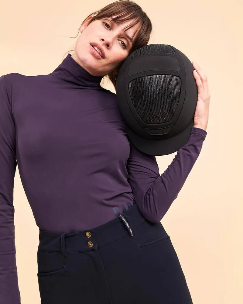 Consul - T-Shirt technique col montant d'équitation