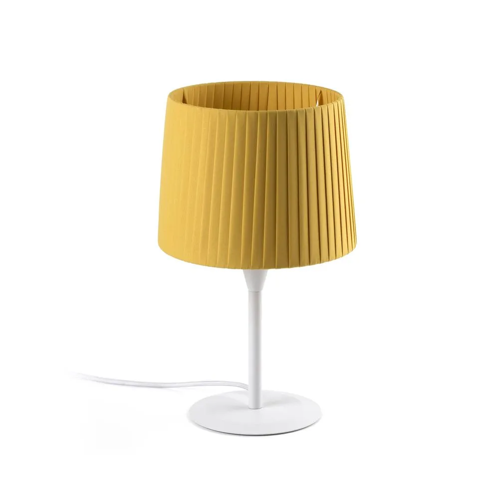 FARO 64310-39 Lampe de table blanche et enrubanné jaune SAMBA
