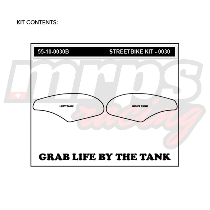 Grip de réservoir Stompgrip Volcano Kawasaki ZX-10R (2004-07, noir)