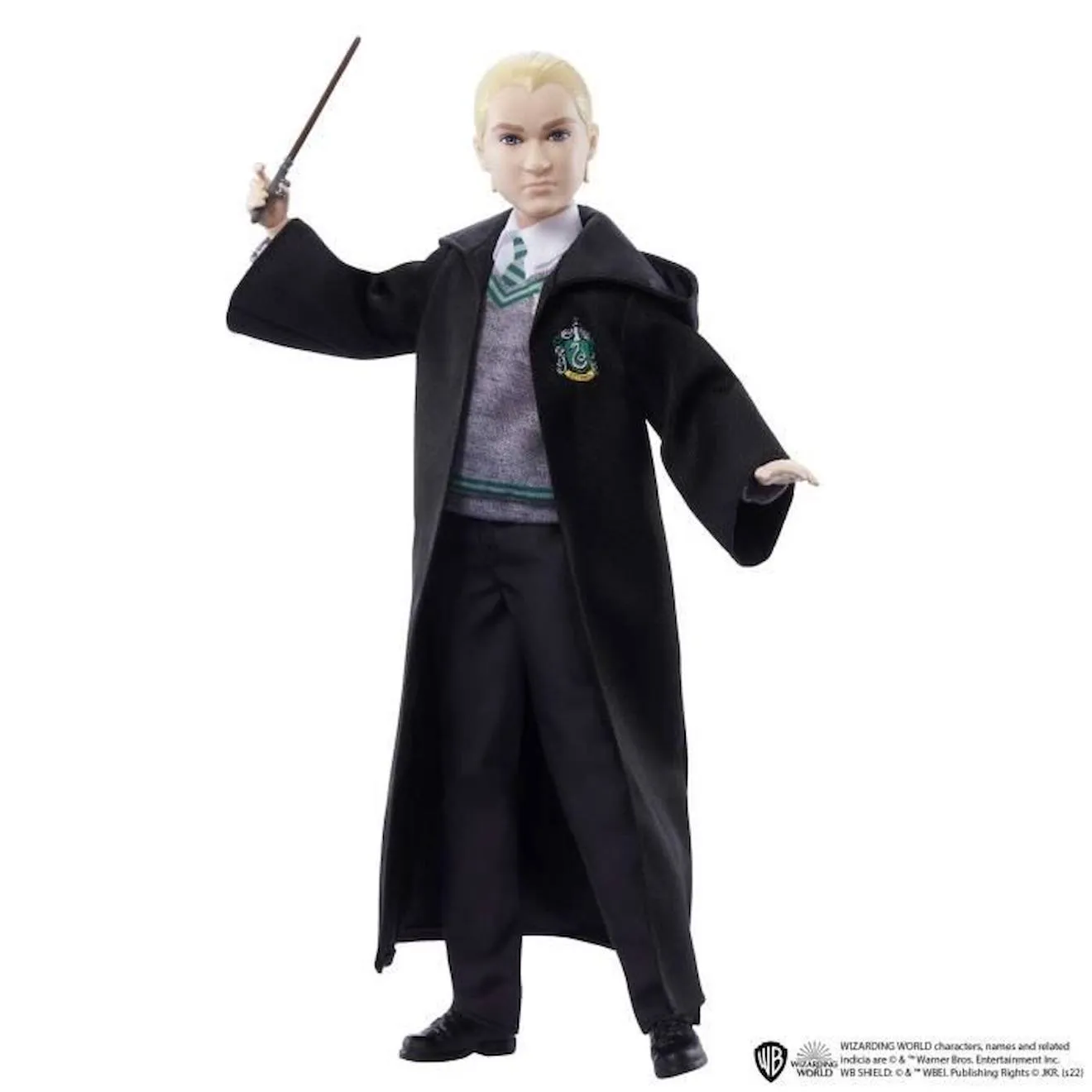 Harry Potter-Drago Malefoy-Poupée avec habillage et accessoire HMF35 noir - Mattel