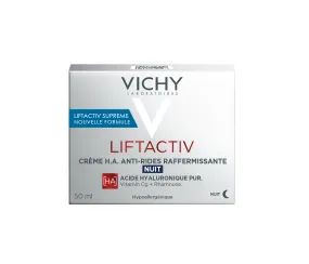 LIFTACTIV SUPREME - Crème H.A. de Nuit Anti-Rides Raffermissante, 50ml | Vichy  - Parapharmacie Boticinal