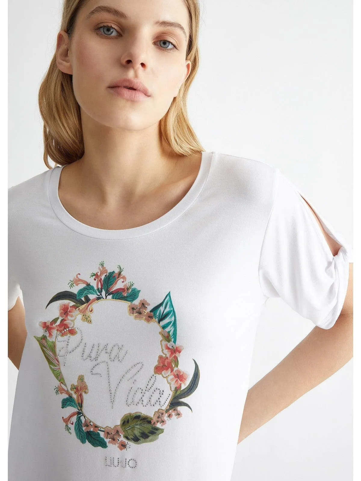 LIU JO BEACHWEAR T-Shirt et Polo Femme VA4106JS360 T9923 Blanc