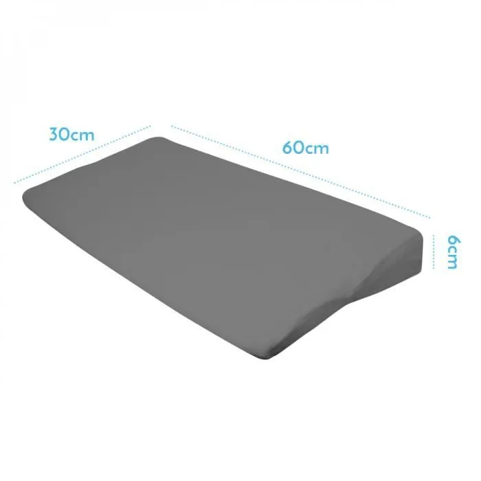 Lot de 5 draps housse 100% coton pour plan incliné - Monsieur Bébé - 60x30x6cm - Gris