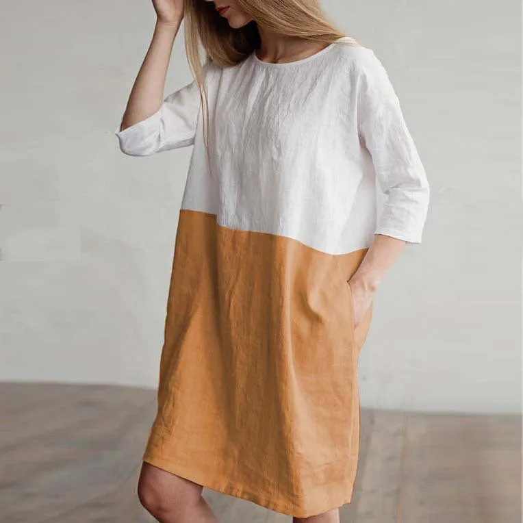 MiSun - Robe élégante bicolore