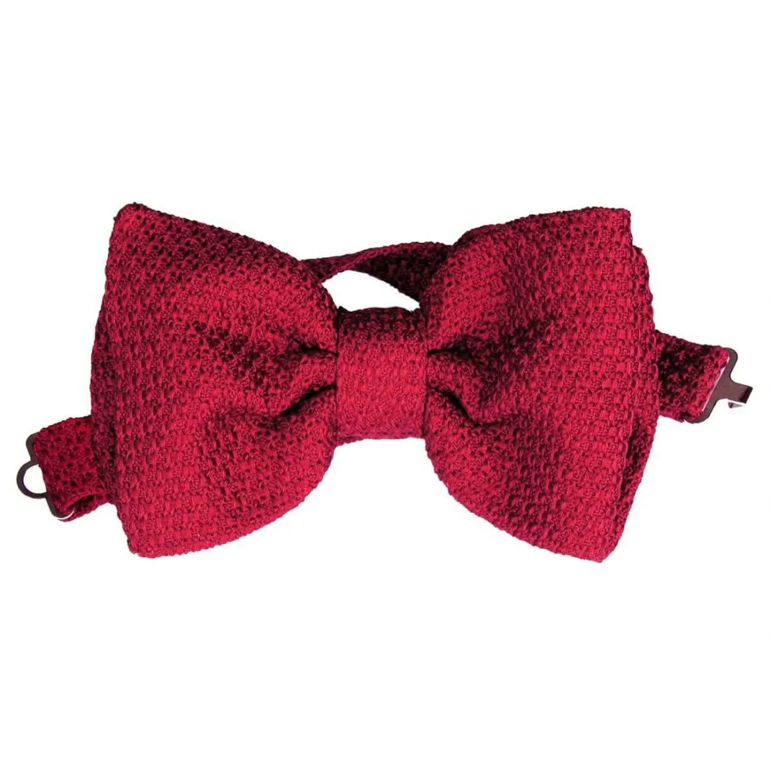 Noeud Papillon Noué, Grenadine de soie, Segni & Disegni, Rouge