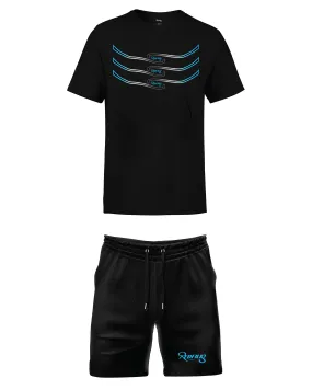 PACK REDFILLS TEE-SHIRT SHORT REQUIN BLUE BLACK