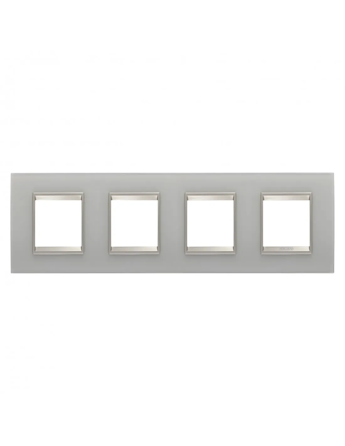 PLAQUE LUX 2+2+2+2P H VERRE NATUREL GEWISS GW16228GT