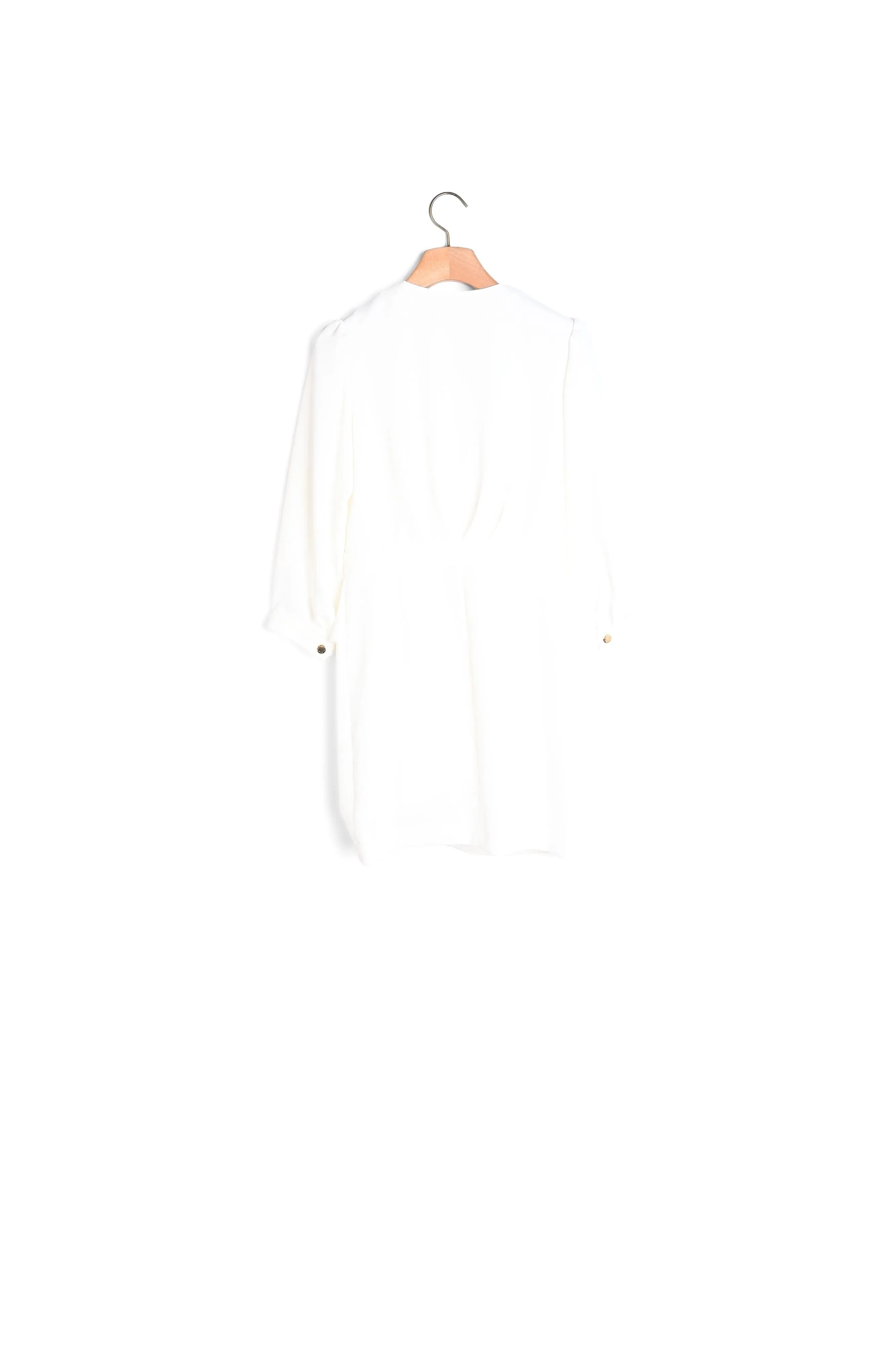 Robe avec pressions et volant