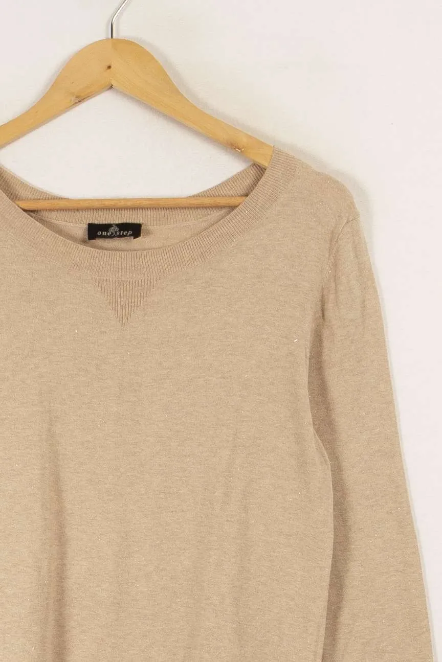 Robe beige - Taille L/40