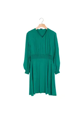 Robe courte en jacquard