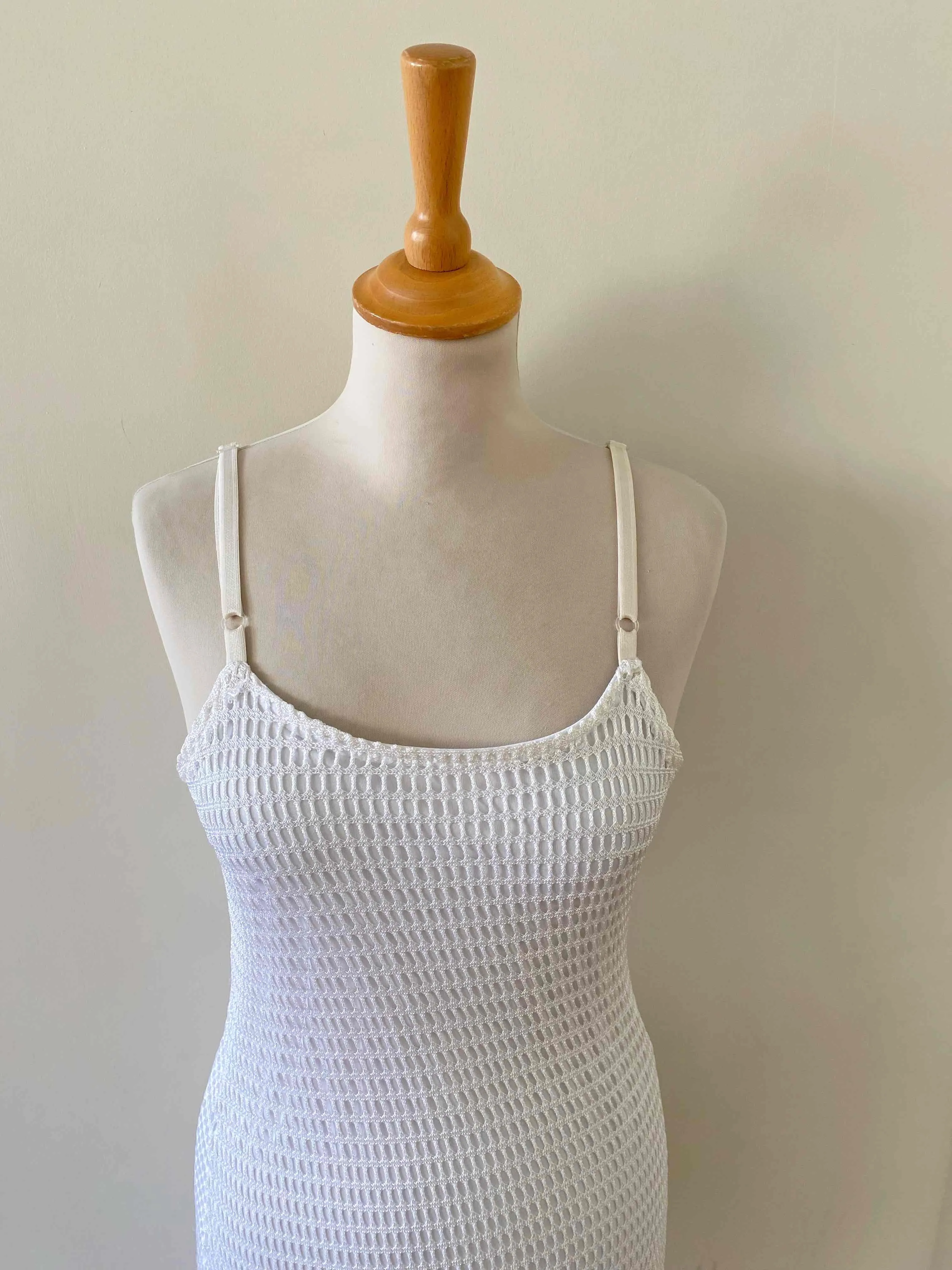 Robe longue en crochet