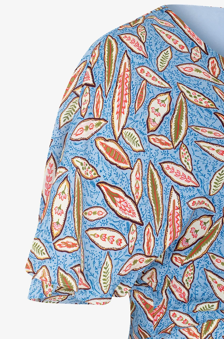 Robe midi en crêpe Marta Linden Sky