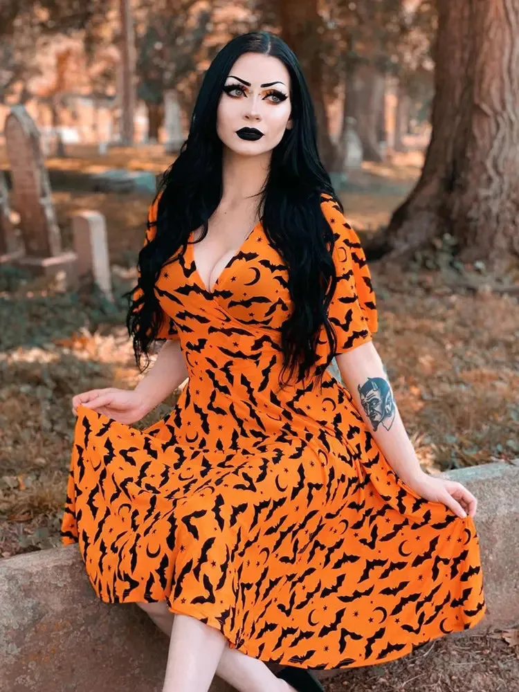 Robe orange gothique Vangelo