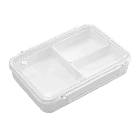 Récipient Plastique Compartimentée avec Couvercle transparent - Gadgets de Cuisine