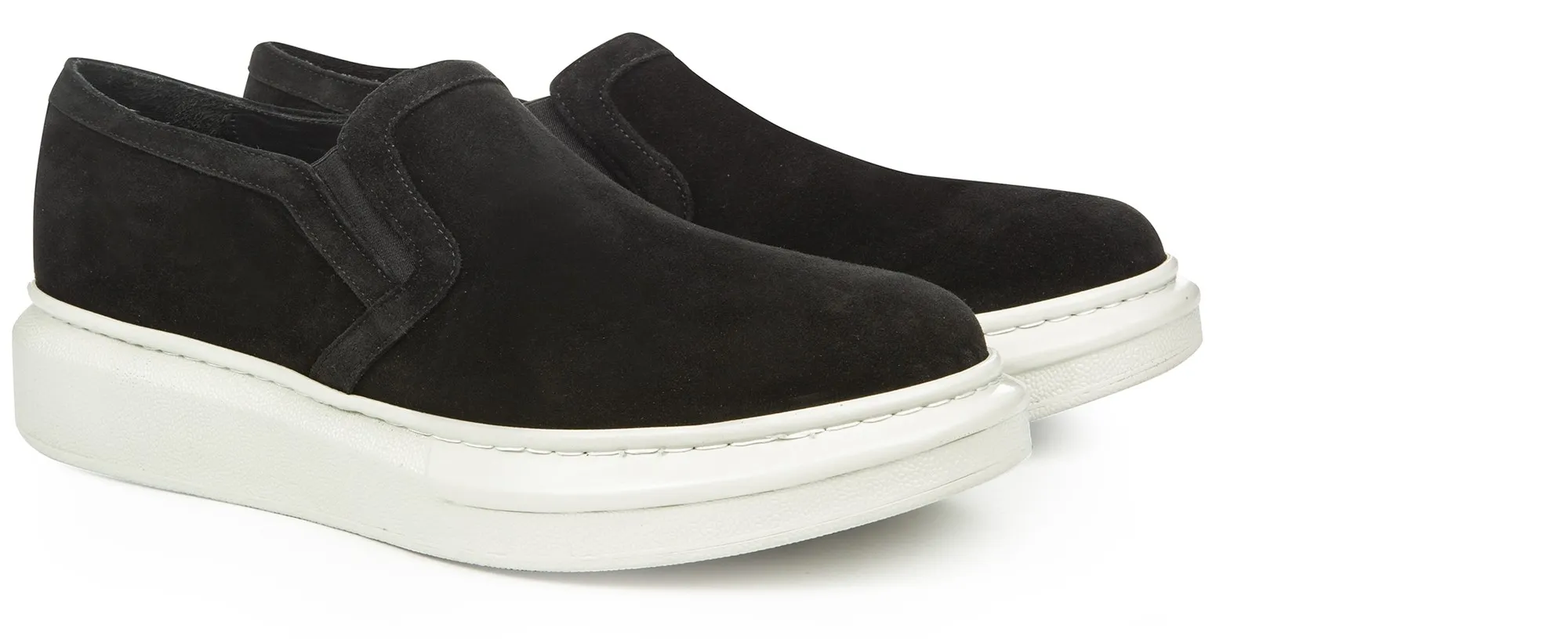 Salem - Slip-Ons rehaussants en Cuir Daim jusqu'à 6 cm en plus
