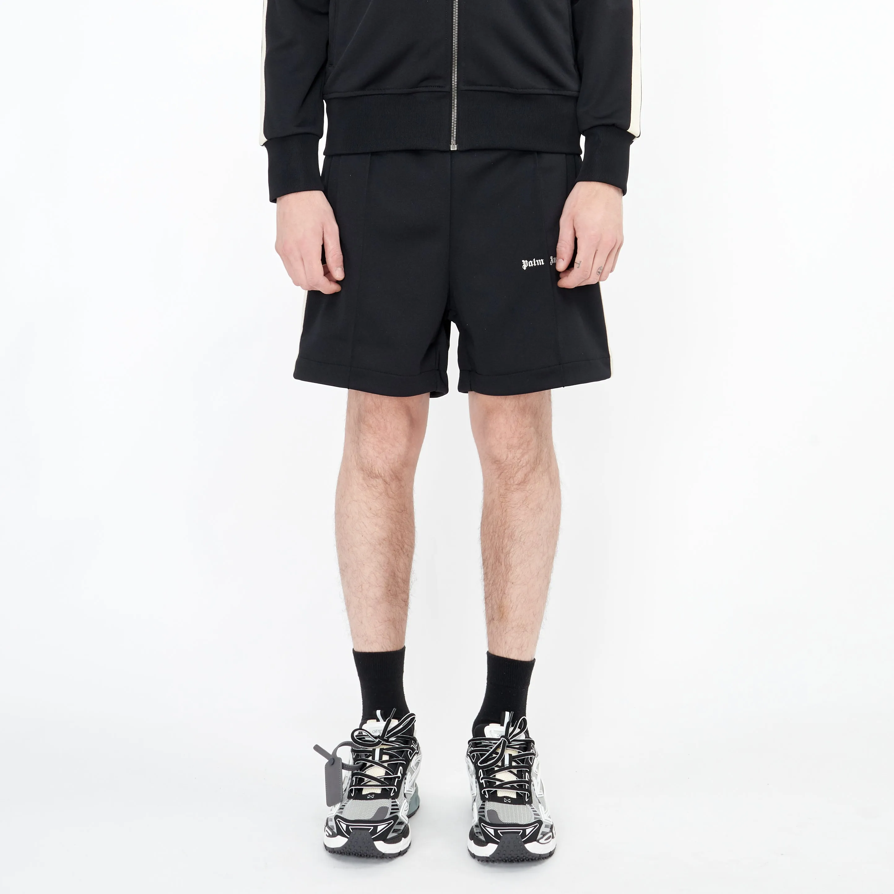 Short Palm Angels Classique Track Logo Noir