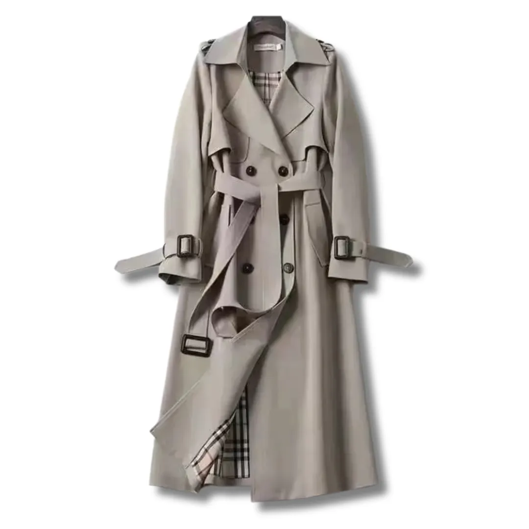 Sienna Mode - Trench-coat élégant en brun pour femme