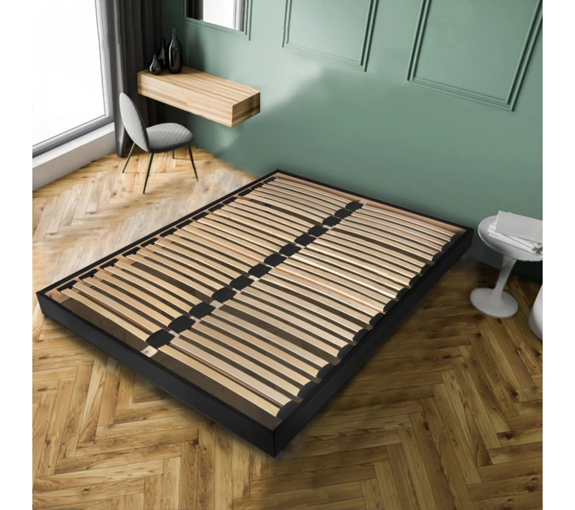 Sommier Sur Pied Somkit 140x190 / Noir