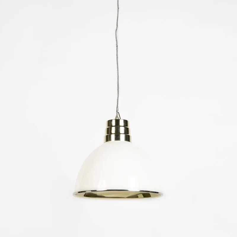 Suspension art déco beige avec laiton - Bombay