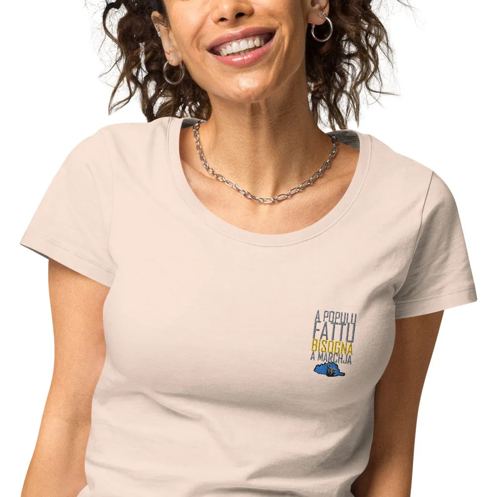 T-shirt Brodé éco-responsable A Populu Fattu