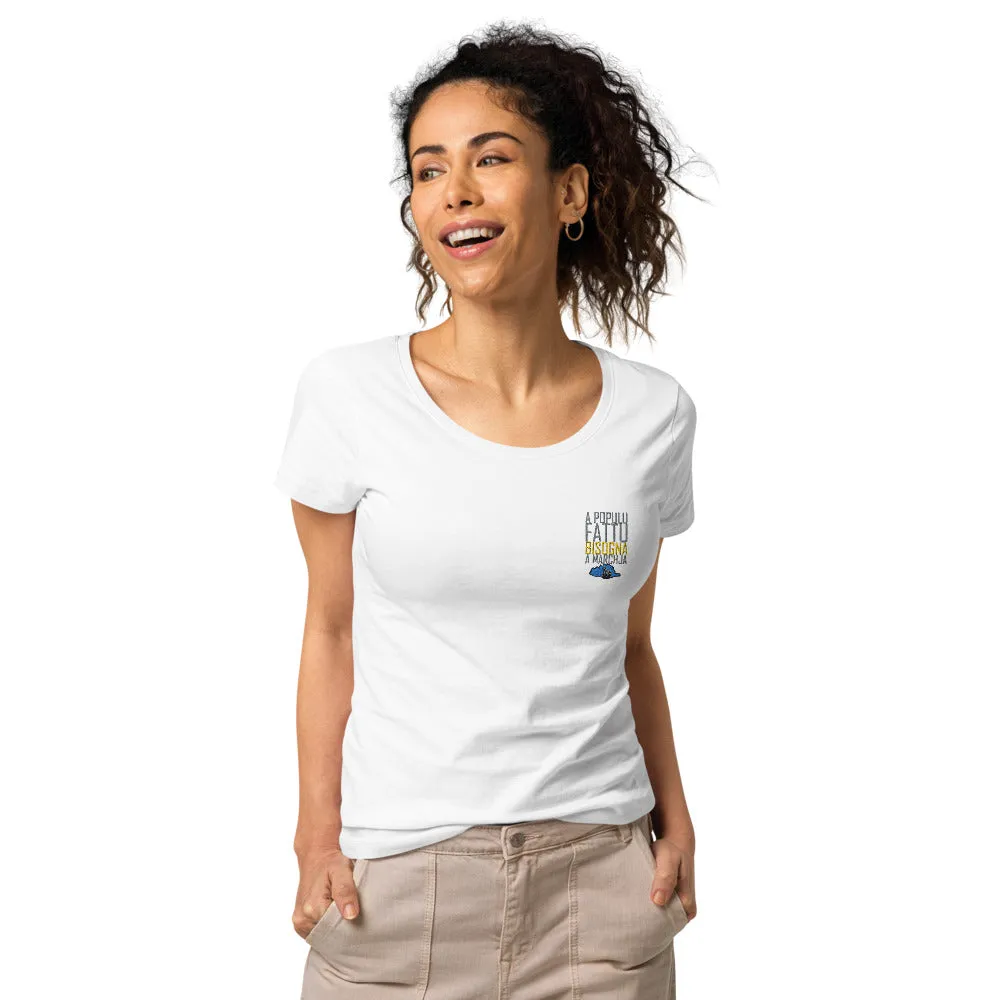T-shirt Brodé éco-responsable A Populu Fattu