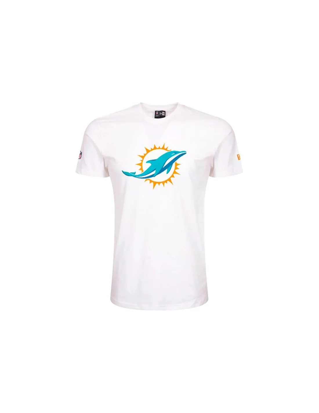 T-shirt New Era Miami Dolphins NFL Regular Homme Blanc