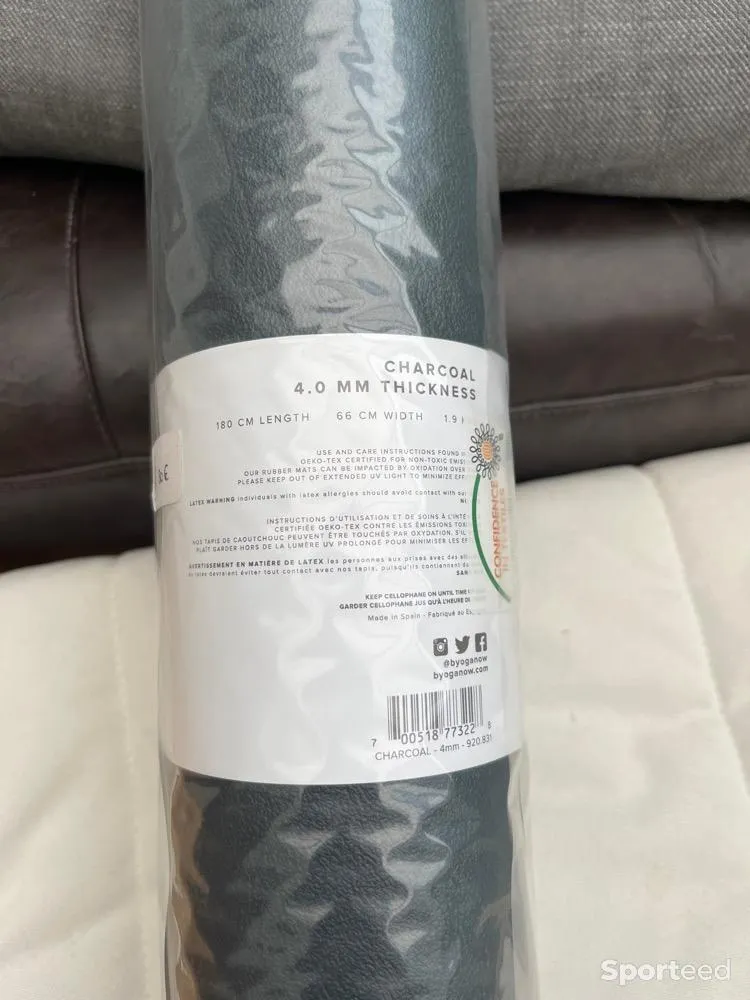 Tapis de yoga B.Mat everyday couleur gris foncé  neuf Ajouté le : 13/11/2023