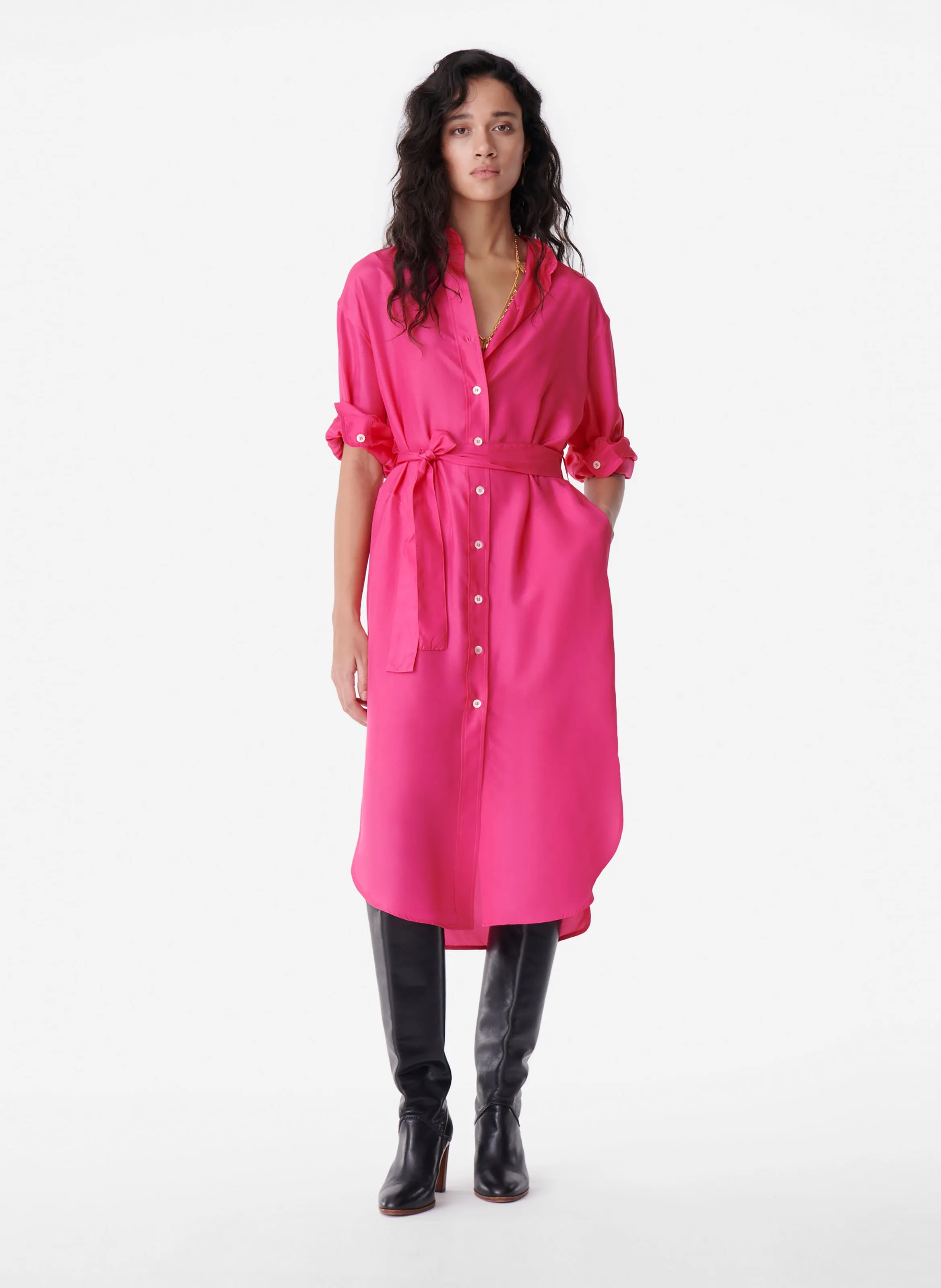 VANESSA BRUNO  Robe landric - Rose