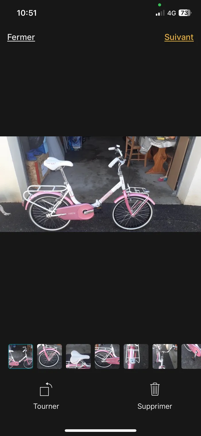 Vélo pliable Rose (Adulte/Jeune Fille) - Decathlon | Beebs